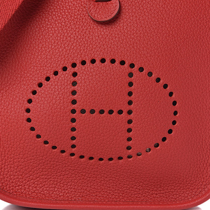 Hermes Taurillon Clemence Evelyne TPM Rouge Piment 14 of 14