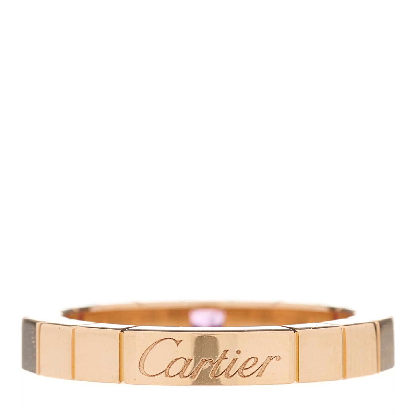 18K Pink Gold Pink Sapphire Lanieres Ring 51 5.75
