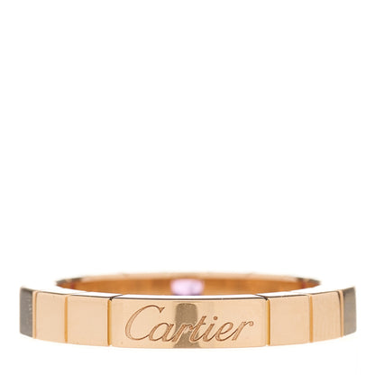 Cartier 18K Pink Gold Pink Sapphire Lanieres Ring 51 5.75 3 of 4