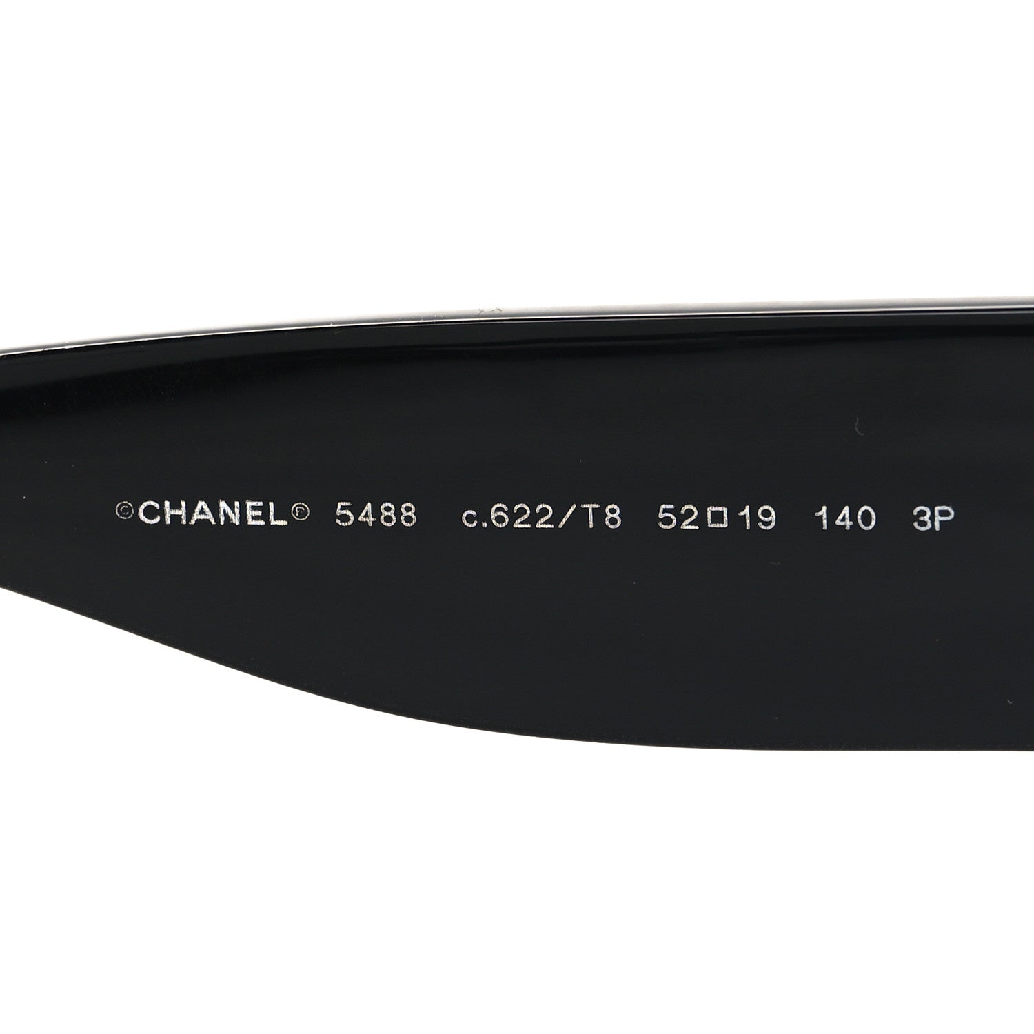 Chanel Acetate Rectangle Sunglasses 5488 Black 5 of 8