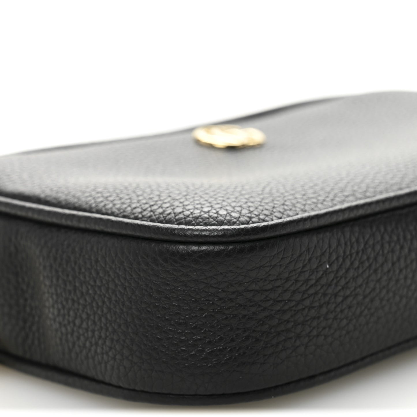 Dollar Calfskin Super Mini GG Marmont Chain Shoulder Bag Black