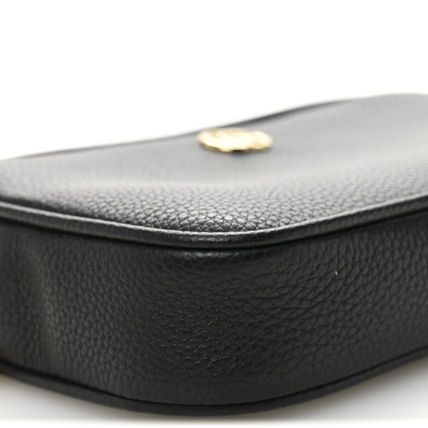 Gucci Dollar Calfskin Super Mini GG Marmont Chain Shoulder Bag Black 9 of 11