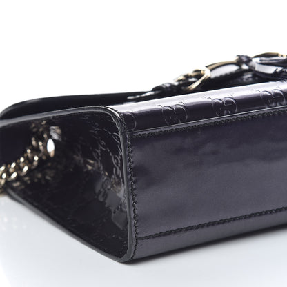 Gucci Shine Guccissima Medium Emily Chain Shoulder Bag Melanzana 6 of 11