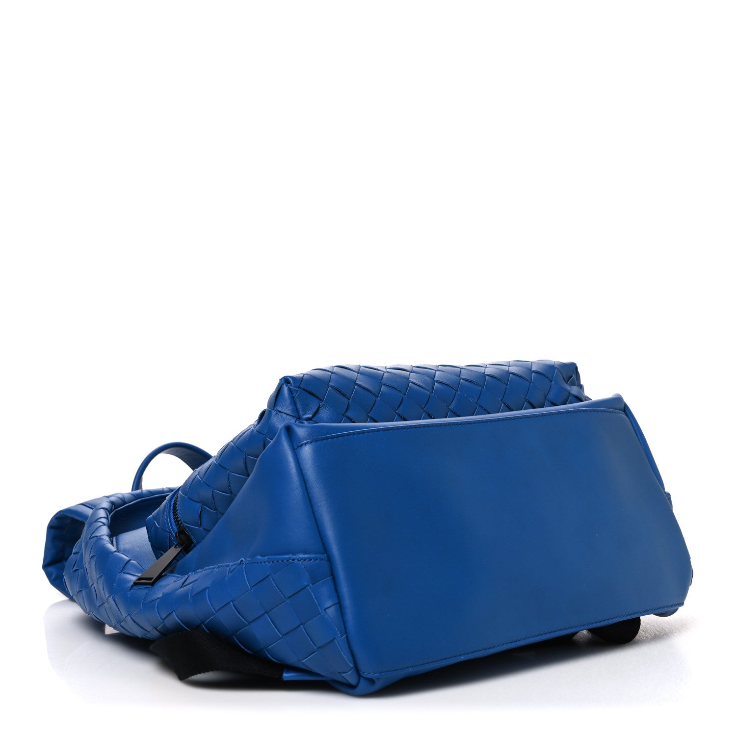 Bottega Veneta Smooth Calfskin Intrecciato Borsa Backpack Cobalt Blue 4 of 11
