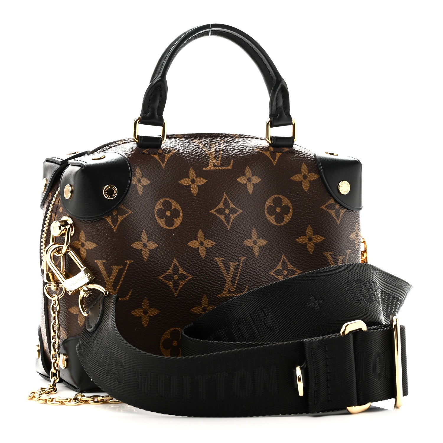 Louis Vuitton Monogram Petite Malle Souple Black 3 of 9