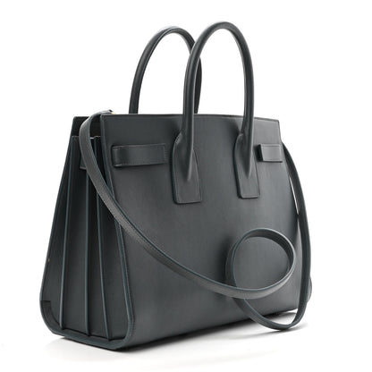 Saint Laurent Calfskin Small Classic Sac De Jour Petrol 2 of 9