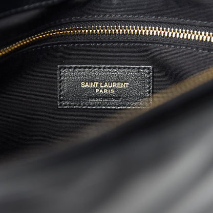 Saint Laurent Calfskin Y Quilted Monogram Medium Loulou Chain Satchel Black 13 of 16