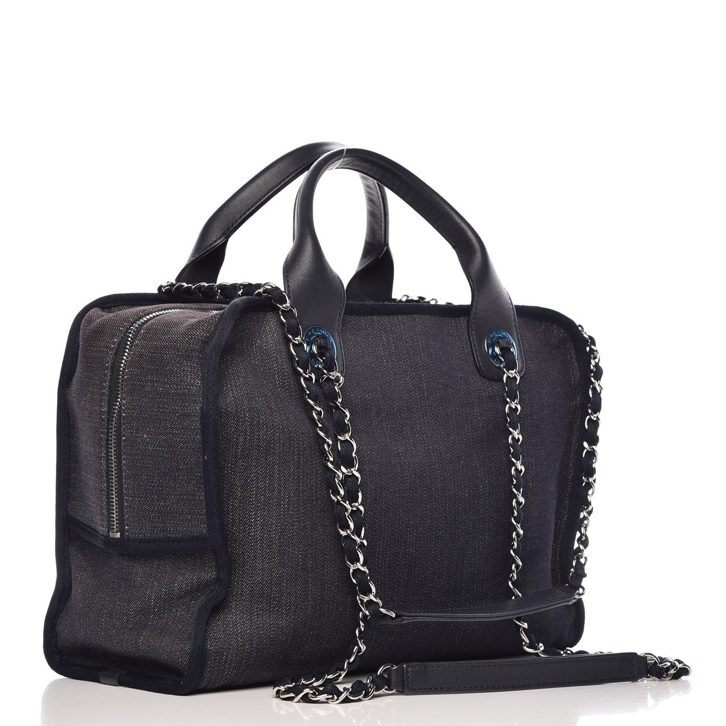 Denim Deauville Bowling Bag Dark Blue