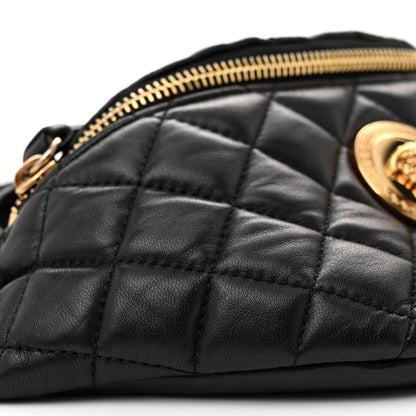 Versace Nappa Quilted Medusa Belt Bag Black 9 of 14