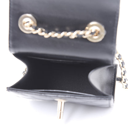 Chanel Lambskin Quilted Mini Trendy CC Chain Wallet Black 4 of 10