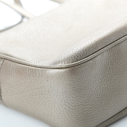 Gucci Metallic Pebbled Calfskin Small Soho Disco Bag Golden Beige 12 of 17