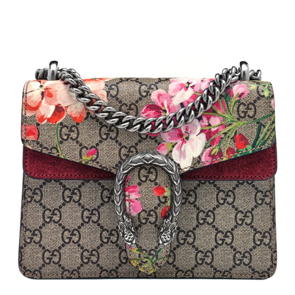 Gucci GG Supreme Monogram Blooms Mini Dionysus Shoulder Bag Beige Multicolor Dry Rose 1 of 9