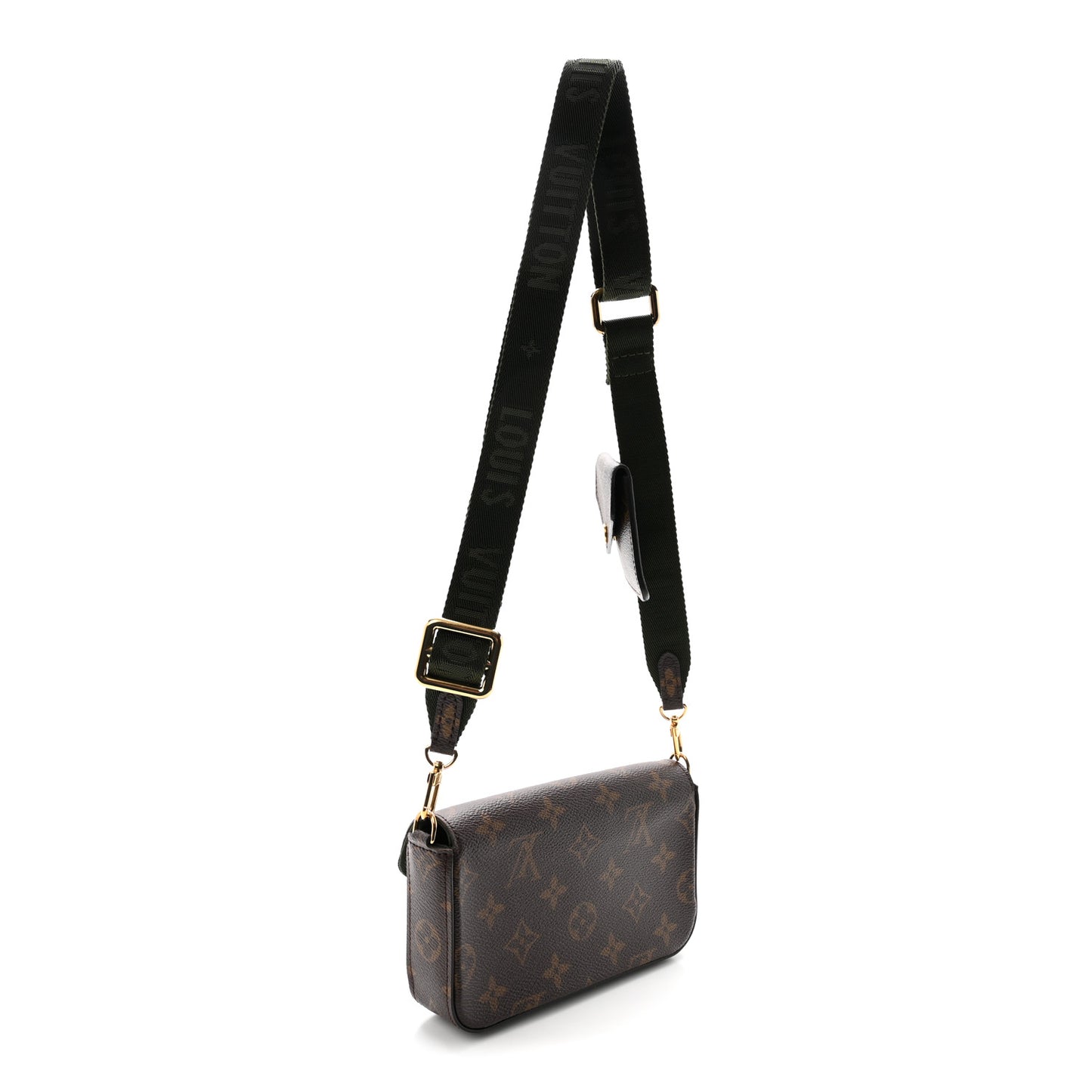 Monogram Felicie Strap & Go Kaki