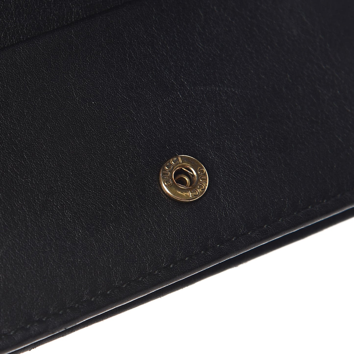 Calfskin Matelasse GG Marmont Card Case Black