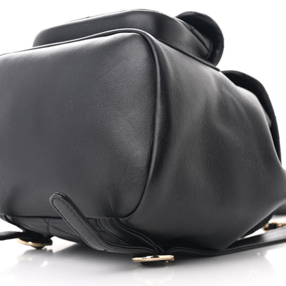 Chanel Lambskin Quilted Small Duma Drawstring Backpack Black 10 of 10