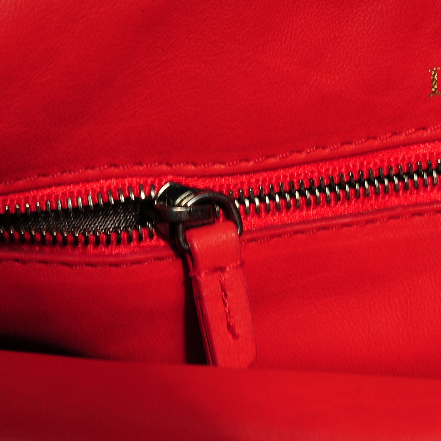 Quilted Lambskin Happy Medium Shoulder Bag Coquelicot Orange