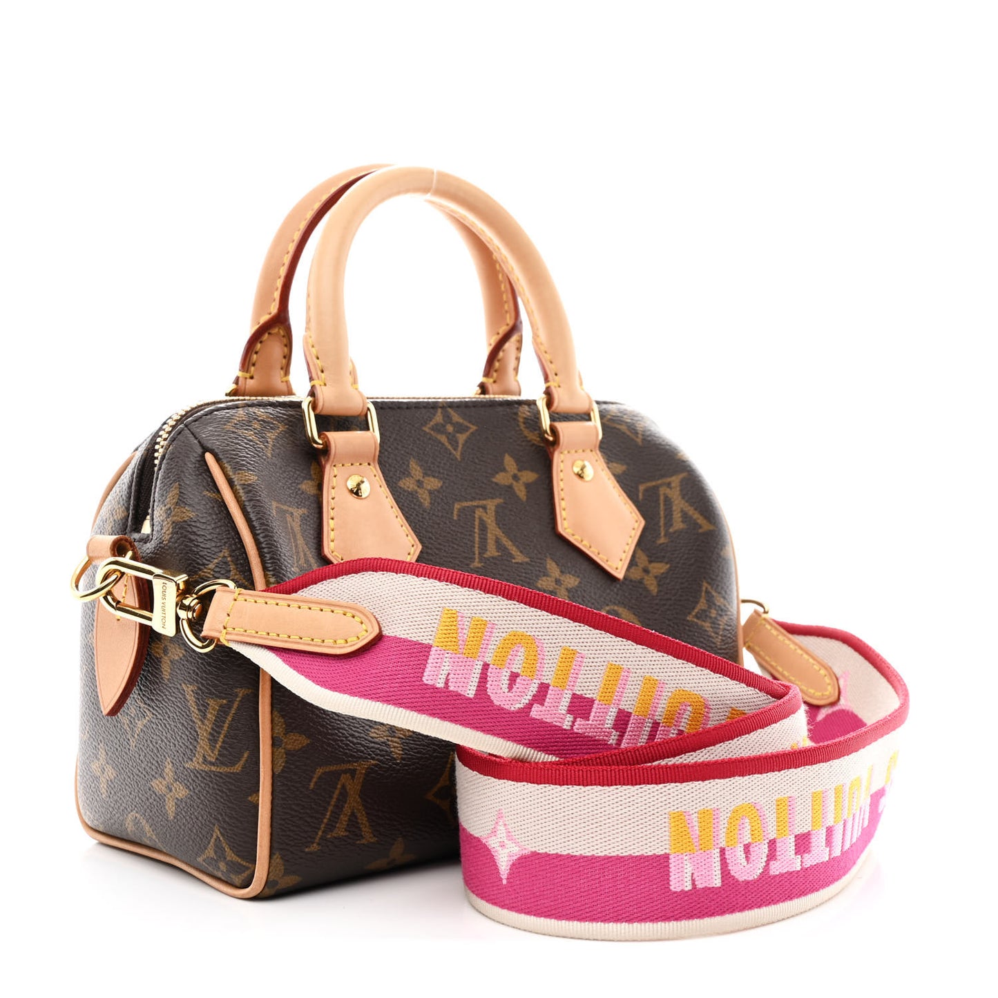 Monogram Speedy Bandouliere 20 Fuchsia