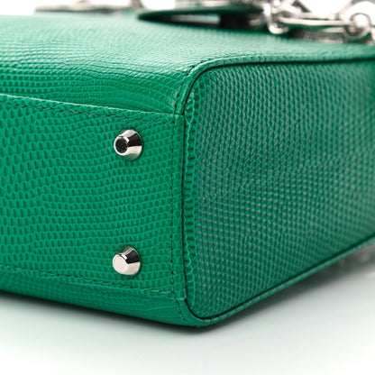 Christian Dior Lizard Swarovski Crystal Mini Lady Dior Green 9 of 12