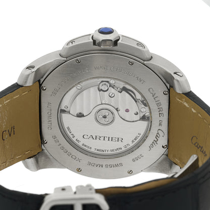 Cartier Stainless Steel Alligator 42mm Calibre de Cartier Automatic Watch 4 of 5