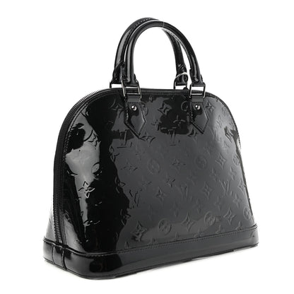 Louis Vuitton Vernis Alma PM Noir Magnetique 3 of 8