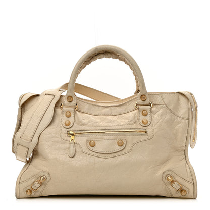 Balenciaga Agneau Giant 12 Gold Hardware City Blanc Creme Light Craie 1 of 20