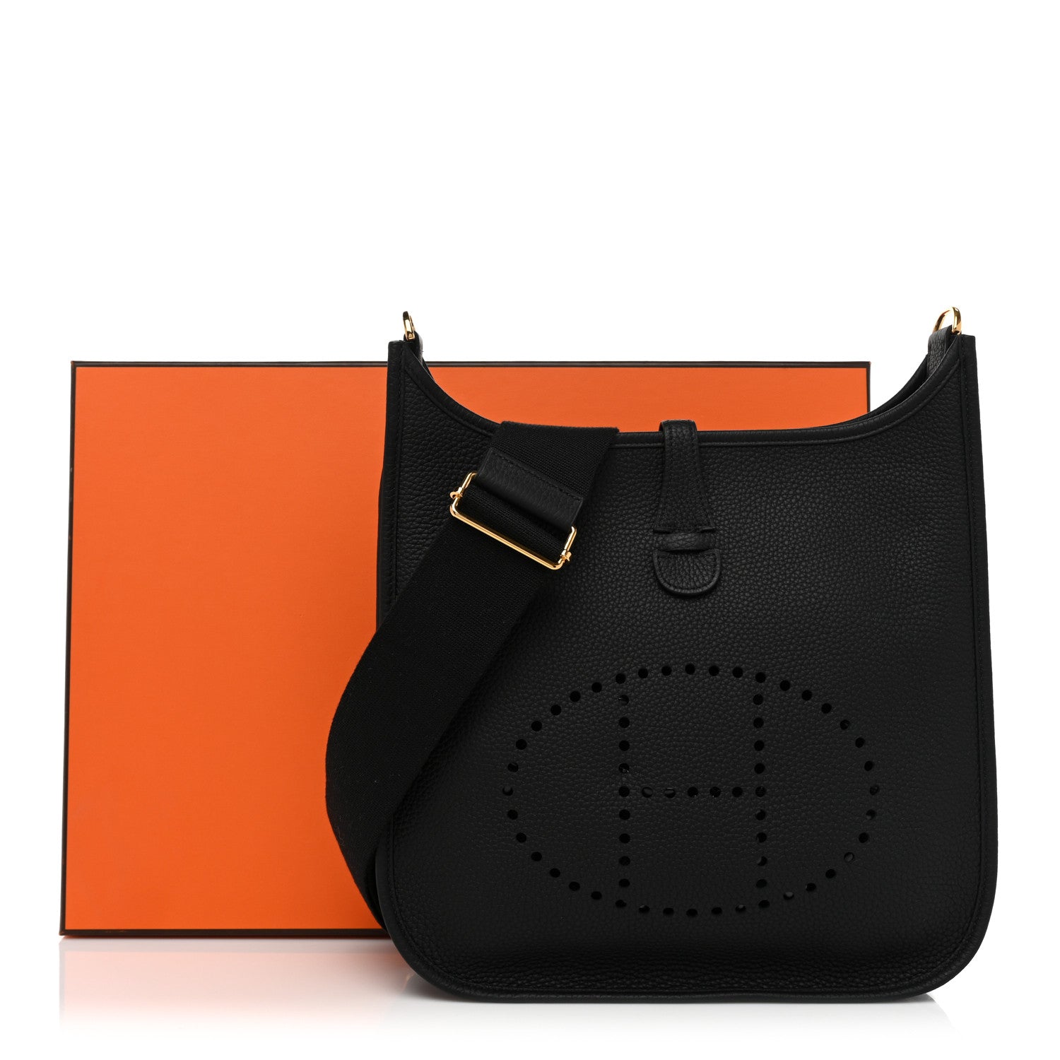 Hermes Taurillon Clemence Evelyne III PM Black 8 of 8