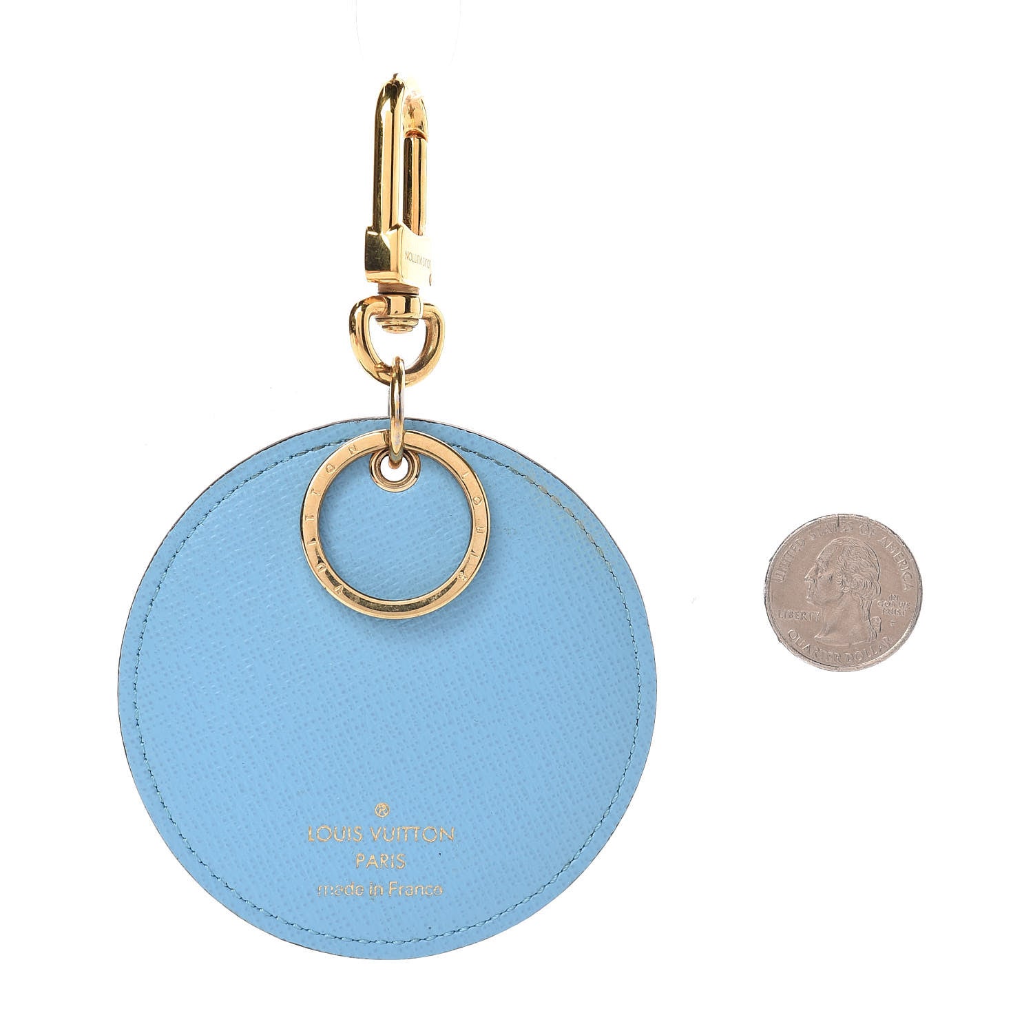 Louis Vuitton Damier Ebene Illustre Manchot Bag Charm Key Ring 2 of 5