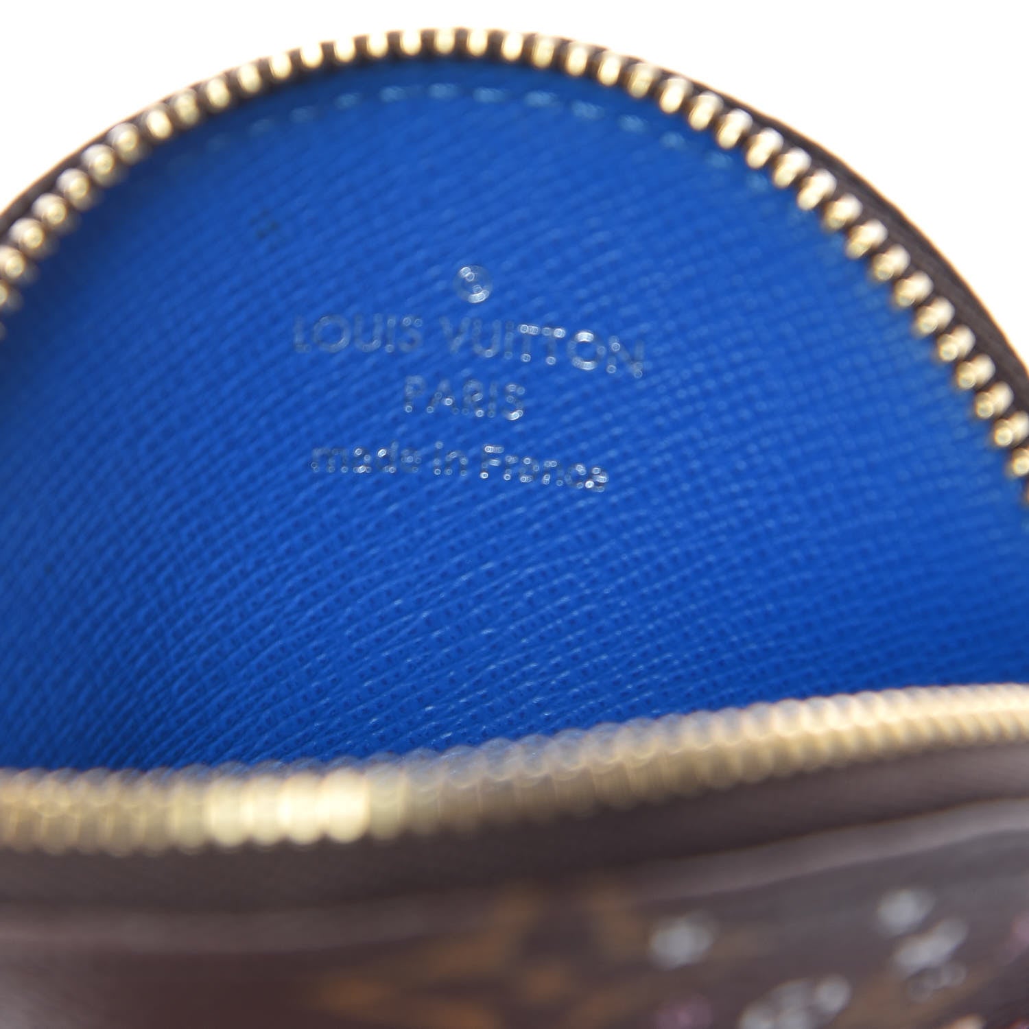 Louis Vuitton Monogram 2019 Christmas Animation Round Coin Purse Blue 6 of 8
