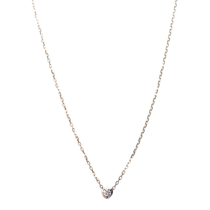 Cartier 18K Pink Gold Diamond D'Amour Heart Pendant Necklace 1 of 7