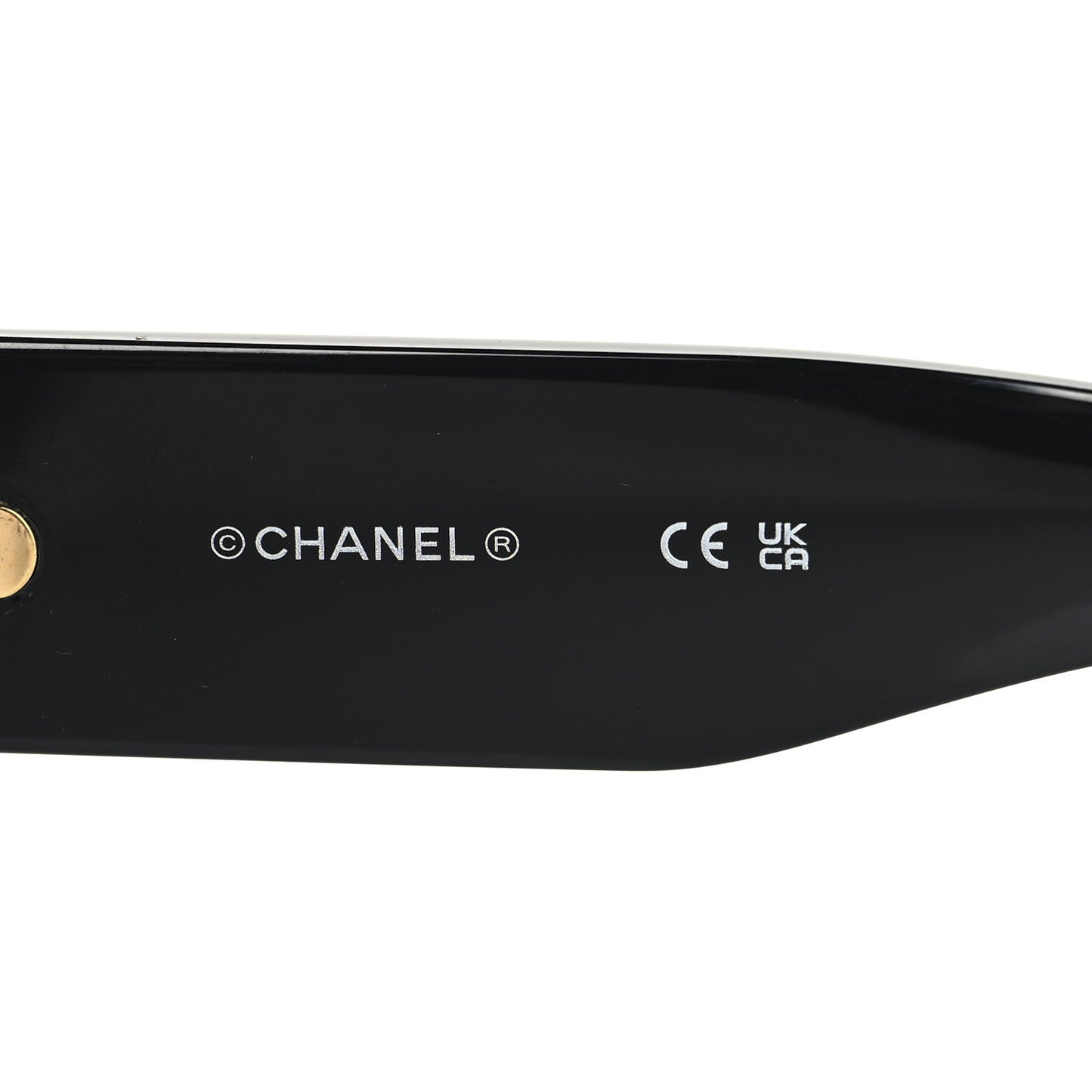 Acetate Crystal CC Pilot Sunglasses 71666 Black