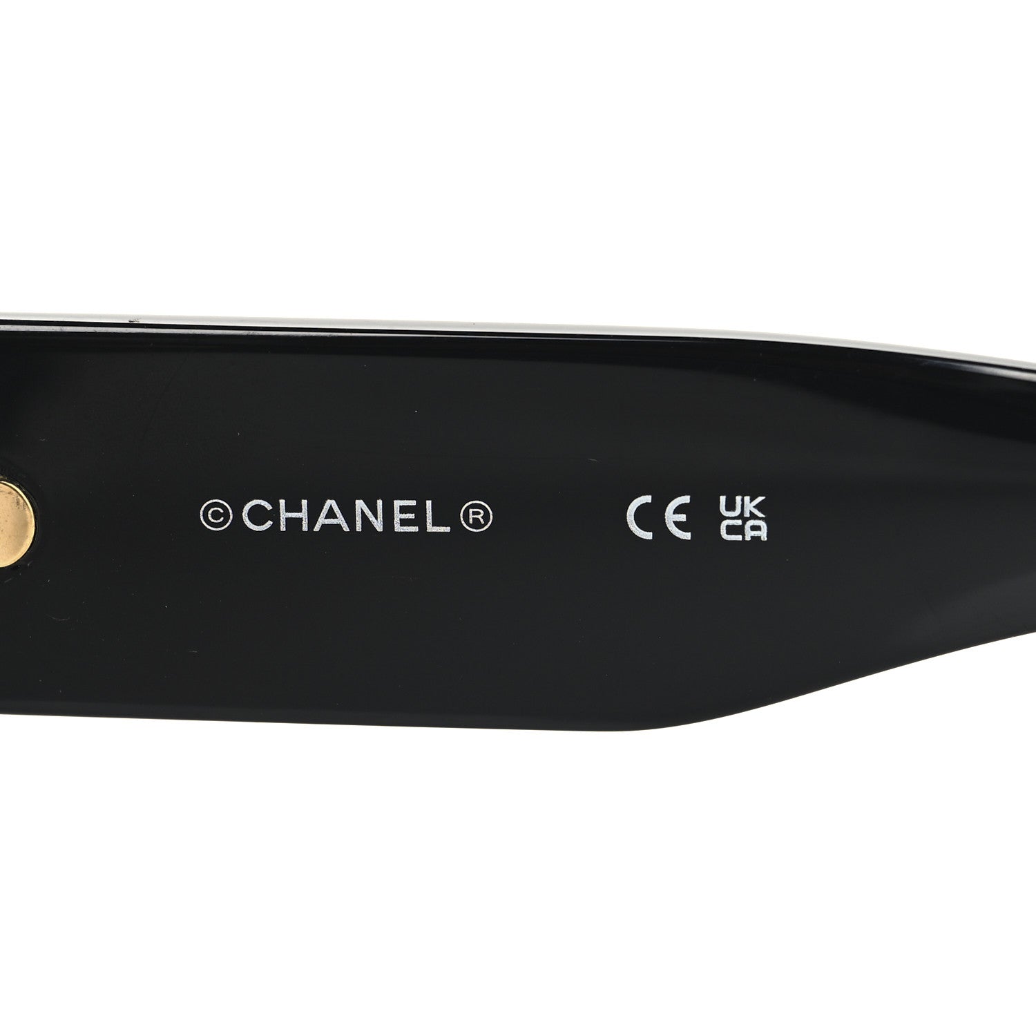 Chanel Acetate Crystal CC Pilot Sunglasses 71666 Black 5 of 7