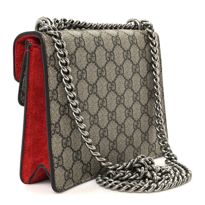 Gucci GG Supreme Monogram Mini Dionysus Shoulder Bag Hibiscus Red 2 of 9