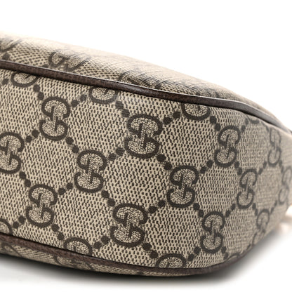 Gucci GG Supreme Monogram Textured Dollar Calfskin Web Small Ophidia GG Handbag Beige Ebony New Acero 10 of 10