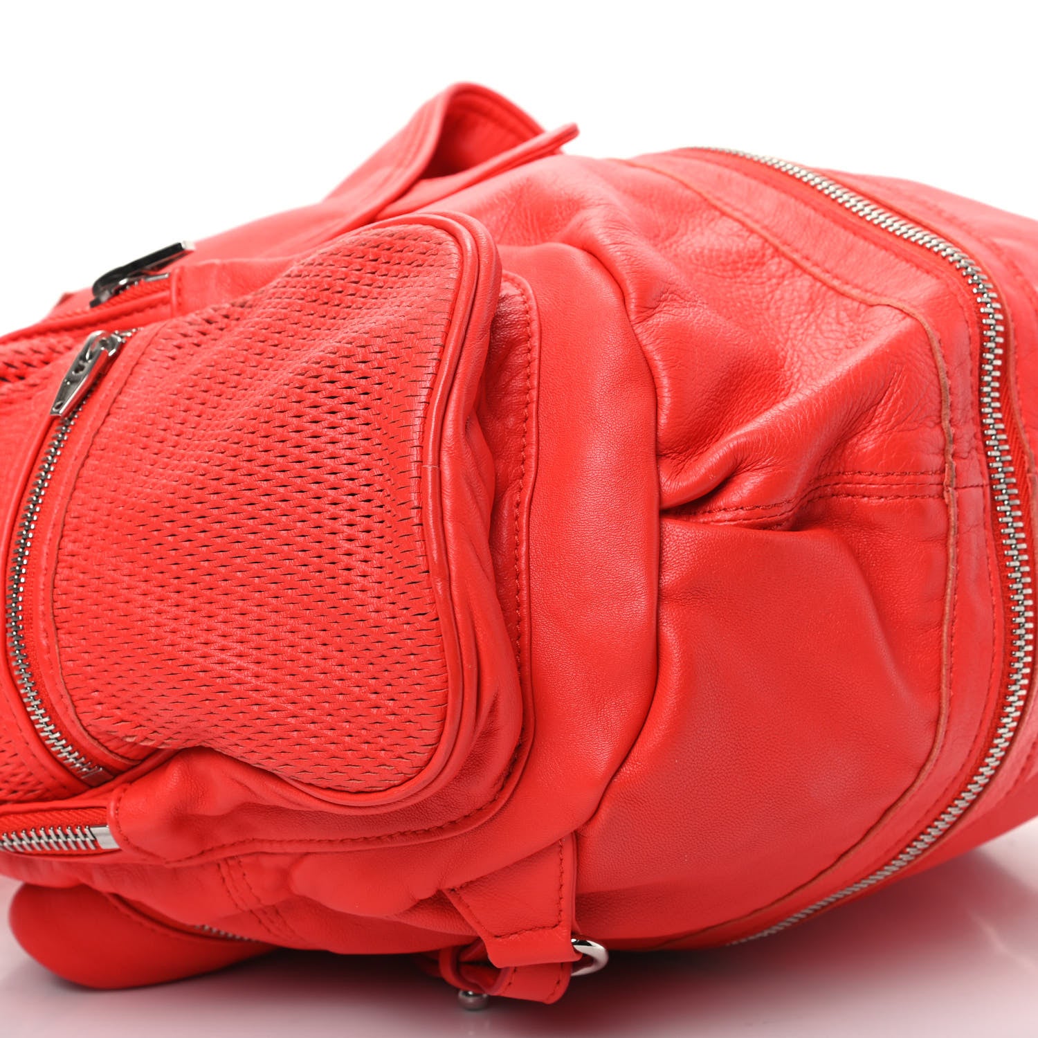 Alexander Wang Lambskin Marti Convertible Backpack Cola Rhodium Hardware 7 of 9