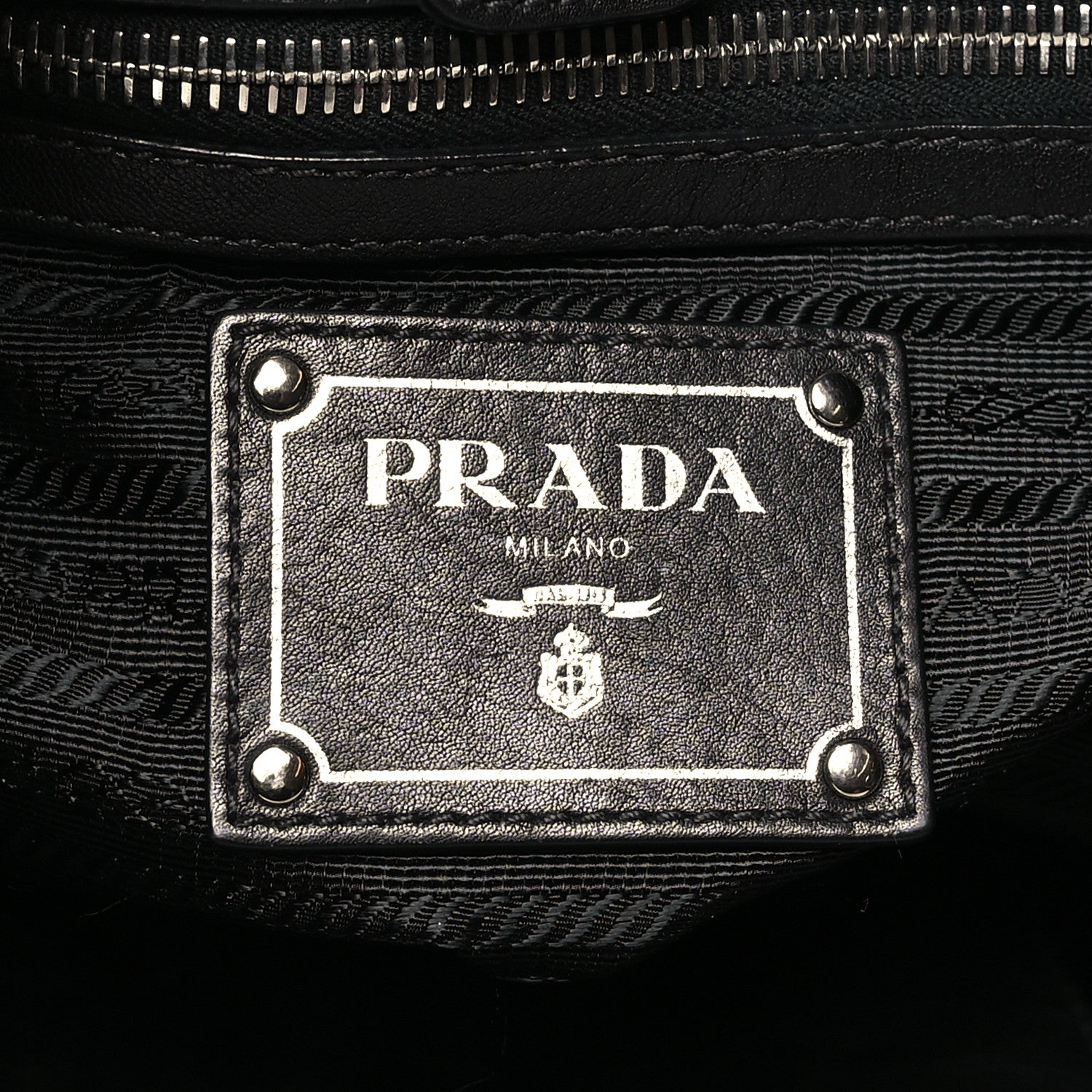 Prada Soft Calf Pleated Hobo Black 7 of 12