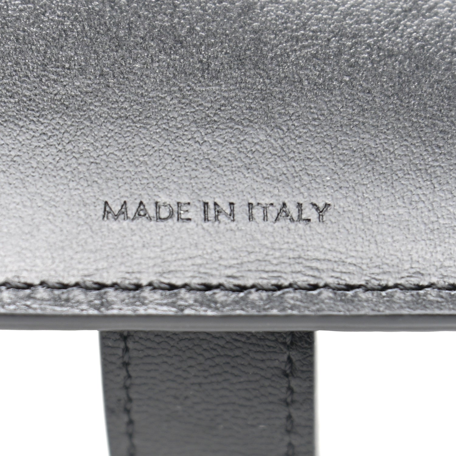Celine Grained Calfskin Large Multifunction Strap Wallet Black 7 of 9
