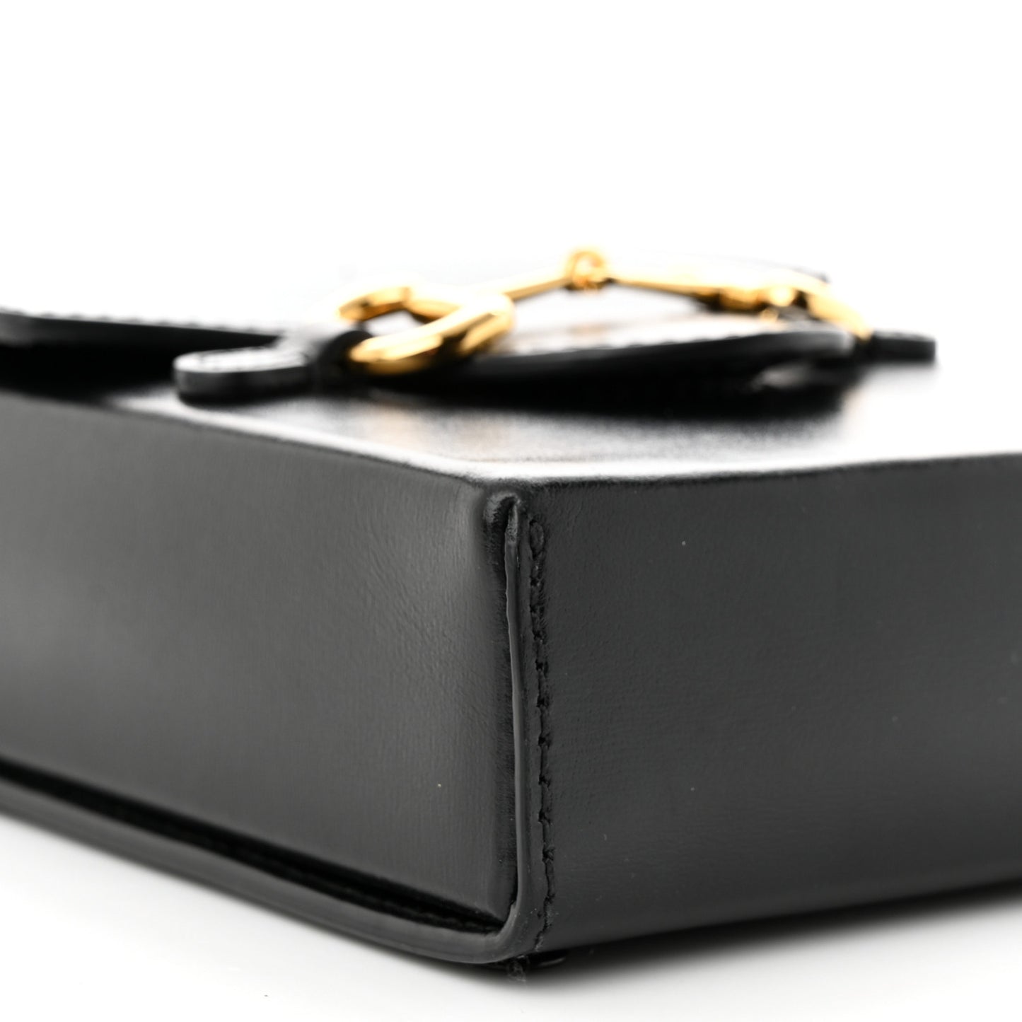 Boarded Plutone Calfskin Mini Horsebit 1955 Crossbody Bag Black