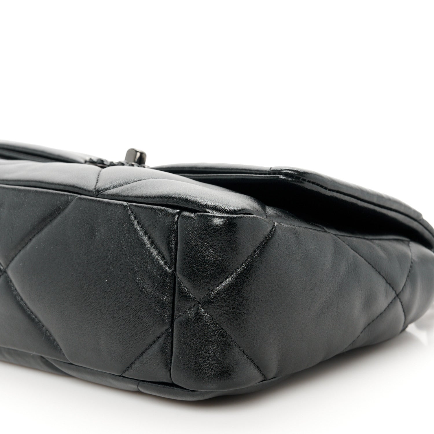Chanel Goatskin Quilted Medium Chanel 19 Flap So Black 10 of 11