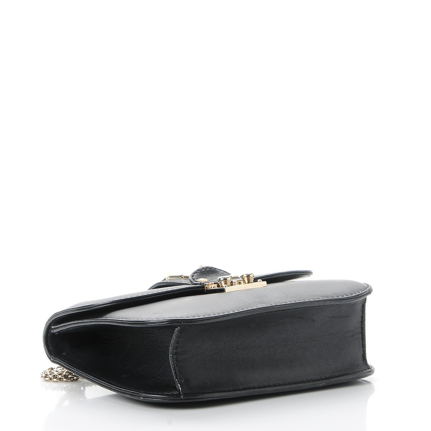 Valentino Garavani Vitello Small Glam Lock Rockstud Flap Black 5 of 9