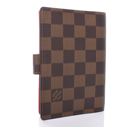 Louis Vuitton Damier Ebene Koala Small Ring Agenda Cover Red 3 of 6