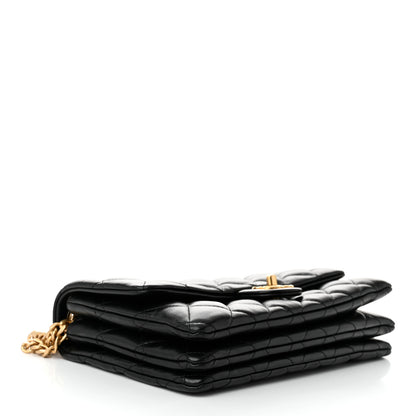 Chanel Lambskin Quilted Medium Pillow Crush Flap Bag Black 4 of 11