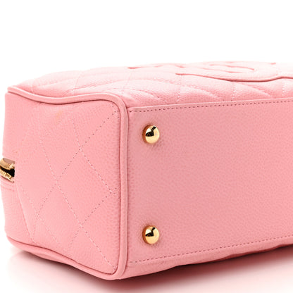 Chanel Caviar Quilted Small Bowler Pink 9 of 15