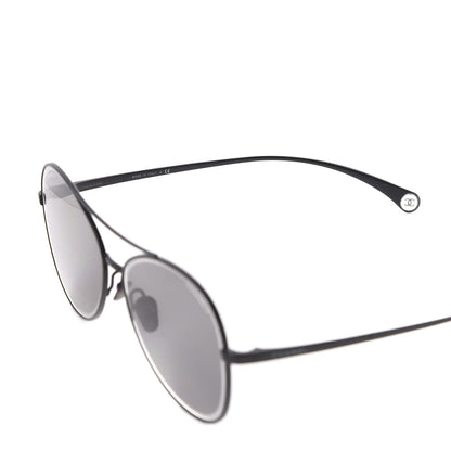 Chanel Metal Pilot Sunglasses 4260 Black 5 of 10