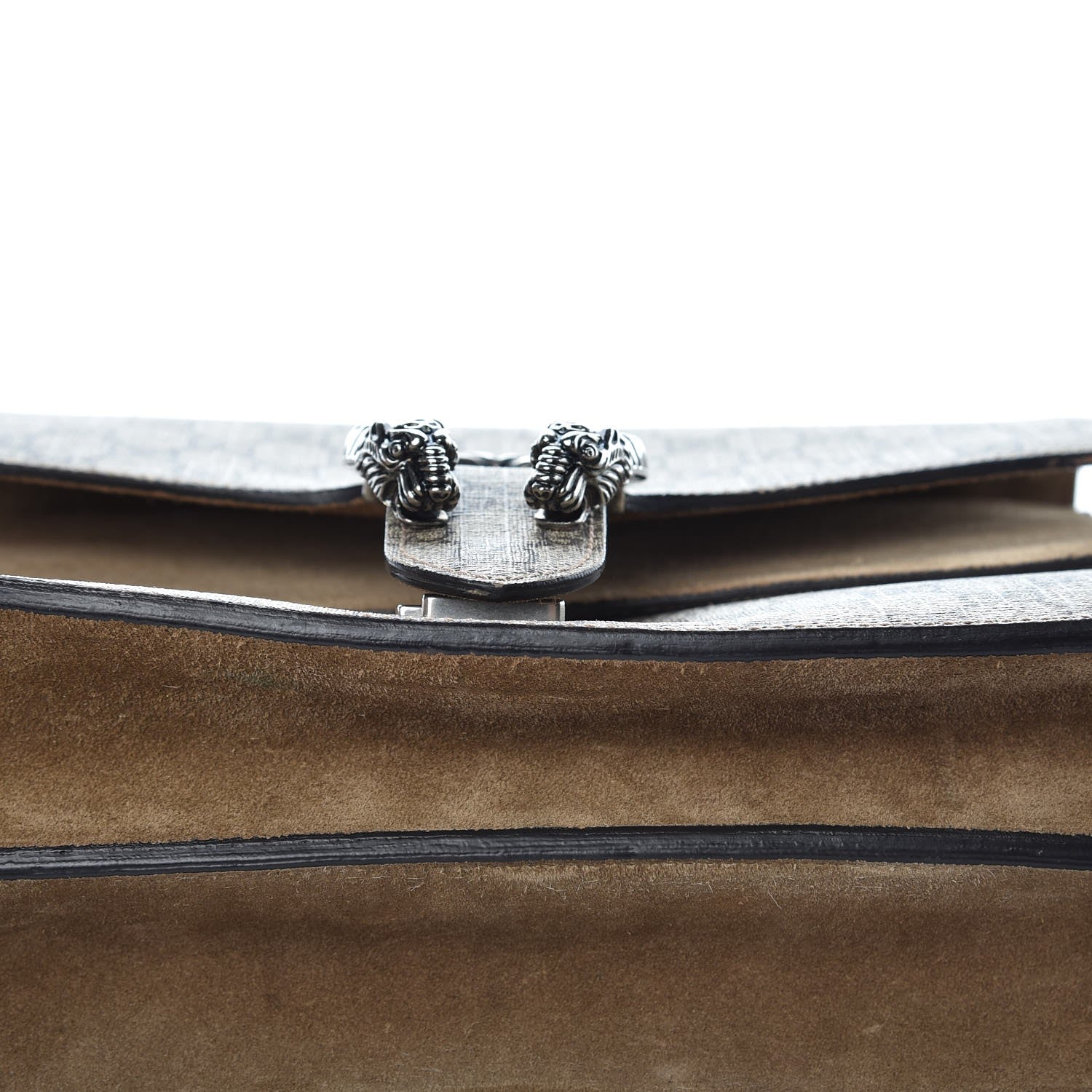Gucci GG Supreme Monogram Medium Dionysus Shoulder Bag Taupe 9 of 13