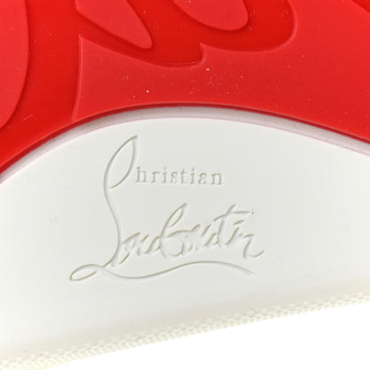 Christian Louboutin Veau Velours Strass Dear Pool Flat Platform Slide Sandal 38.5 Black 6 of 7