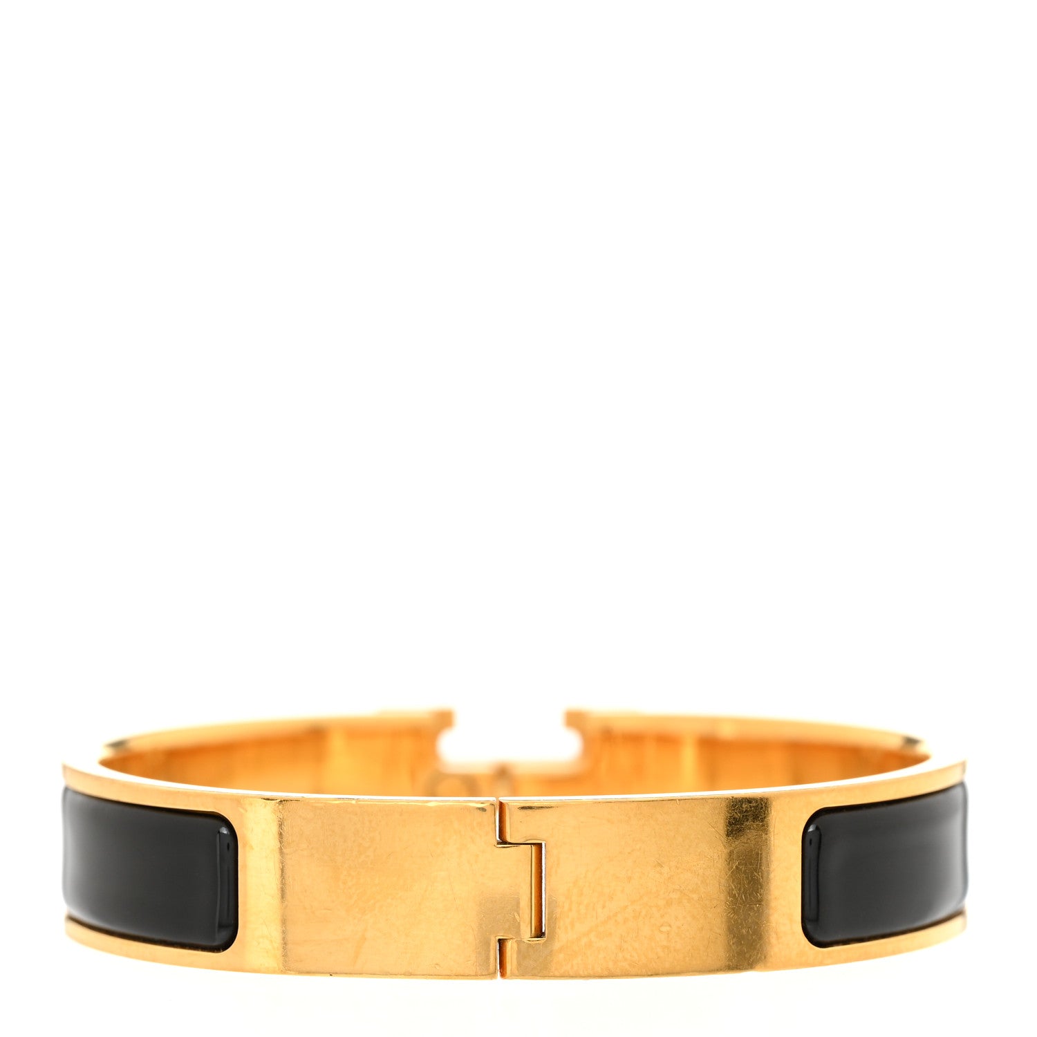 Hermes Enamel Narrow Clic Clac H Bracelet PM Black 3 of 5