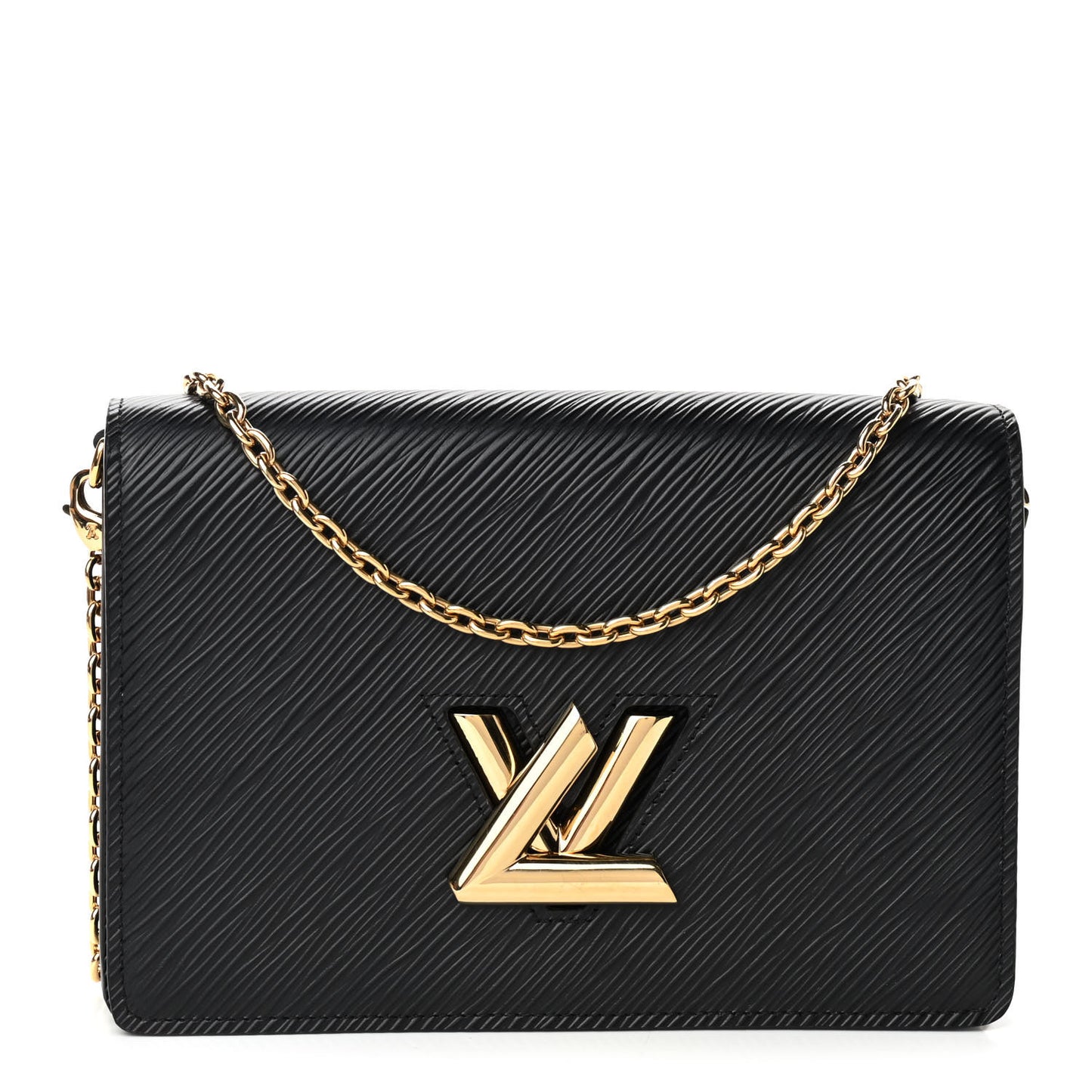 Epi Twist Belt Chain Wallet Black
