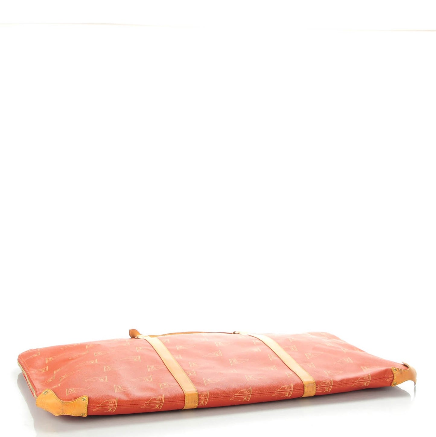 Coated Canvas Americas Cup Garment Bag Red
