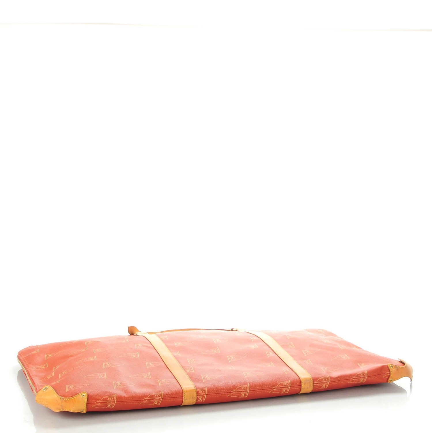 Louis Vuitton Coated Canvas Americas Cup Garment Bag Red 4 of 8