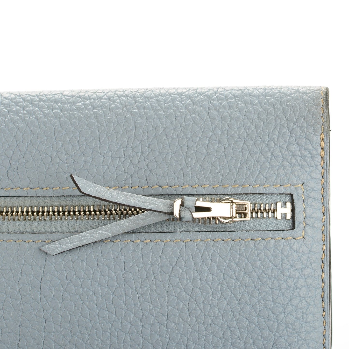 Togo Dogon Recto Verso Wallet Bleu Lin